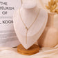 Fine chain necklace with ball