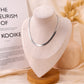 Gold flat chain necklace