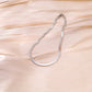 Gold flat chain necklace