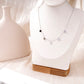Flat pendant necklace
