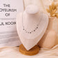 Necklace with mini rectangle pendants