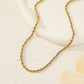 Silver twisted chain necklace