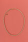 Silver twisted chain necklace