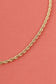 Silver twisted chain necklace