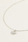 Collier argenté avec pendentif fleur