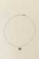 Collier argenté avec pendentif fleur