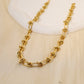 Golden knot link necklace