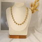 Golden knot link necklace
