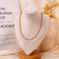 Silver round chain necklace