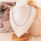 Silver round chain necklace