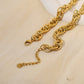 Silver intertwined silver necklace