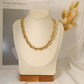 Silver intertwined silver necklace