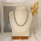 Silver intertwined silver necklace