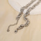 Silver intertwined silver necklace
