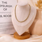 Golden twisted chain necklace