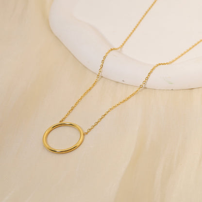 golden ring necklace