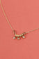 Necklace with rhinestones