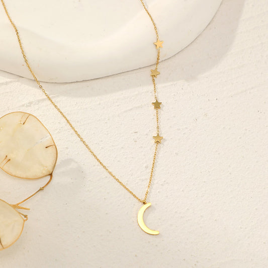 Collier lune et étoile