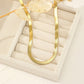 Gold flat chain necklace