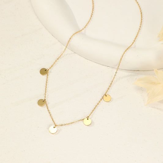 Collier pendentifs plats