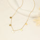 Flat pendant necklace