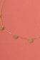 Flat pendant necklace