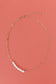 Half chain half pearl necklace