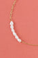 Half chain half pearl necklace