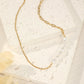 Half chain half pearl necklace