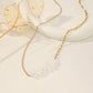 Half chain half pearl necklace