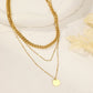 Triple Chain Pendant Necklace
