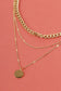 Triple Chain Pendant Necklace