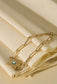 Golden eye pendant bracelet