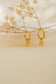 Round sun hoop earrings