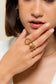 Double line ring with knot