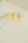 Boucles d'oreilles créoles fleur de ginkgo